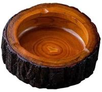 1Pc Brown Outdoor Ashtray,Small Cool Ashtray For Home,Wooden Ashtray,Wood Ash Tray,Creative Funny Ashtray For Indoor,Outdoor,Patio,Modern Home Decor Tabletop Ashtray For Smokers,Home Decor Accents