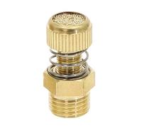 1Pc BSL Type Pneumatic Muffler Brass 1/8"-1/2" BSP Male Thread Adjustable Silencer(Spring,3/8")