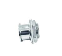 1pc BSP DN32 DN40 Double Ferrule 1.5" 2" Tri Clamp X 1-1/4" 1-1/2" Male Sanitary Adapter SS304 Stainless Steel Pipe Fitting Homebrew(DN40-K64mm-K64mm)