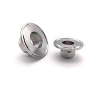 1pc BSP DN32 Ferrule 50.5 304 Stainless Steel Hexagonal Female Thread Three Clamp Pipe Joint RRBXXUYN