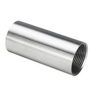 1pc BSP Female 50 60 80 100 150 200 300mm Barrel Coupler Nipple Pipe Fitting Connector 304 Stainless(60mm Length,1-1/4")