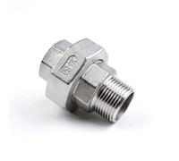 1pc BSP Female to Male Thread 304 Stainless Steel Union Pipe Fitting Connector Adapter for DIY Hose Connectors(1-1/4Inch)