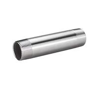 1pc BSP Male Thread Long Nipple 304 Stainless Steel Tube Pipe Fitting Coupling Joint(Length 100mm,BSP1I2)