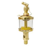 1pc BSP Male Thread Needle Valve Type Sight Gravity Drip Feed Oiler Machine Tool Lubricator Oil Cup 50 100 200 400ml(400ml,3/8")