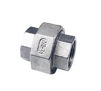 1pc BSP Plumbing Socket Fitting, SS304 Female/Male Thread Reliable Pipe Adapter 1/4 3/8 1/2inch(F-F,3/8inch)