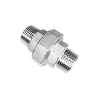 1pc BSP Plumbing Socket Fitting, SS304 Female/Male Thread Reliable Pipe Adapter 1/4 3/8 1/2inch(M-M,1-1/4inches)