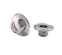1pc BSPT 1/2" 3/4" 1" 1-1/4" 1-1/2" 2" 304 316 Stainless Steel Hexagonal Female Thread Three Clamp Pipe Joint for Homemade(DN50 Ferrule 77.5,SUS316L)