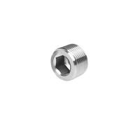 1PC BSPT/BSPP/NPT Male Thread 304 Stainless Steel Hex Socket End Cap