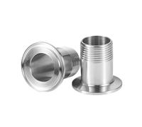 1pc BSPT Male Thread x 1.5" 2" Tri Clamp Sanitary SS304/316L Stainless Steel Pipe Fittings Tri Clamp Adaptor(TC 50.5MM_1-1/2")