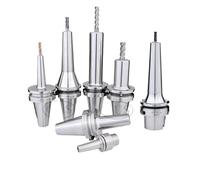 1pc BT30 BT40 HSK25 HSK32 HSK40 HSK63A High-Speed Pull Back Tool Holder DC4 DC6 DC8 DC12 Collet Chuck Clamp Accuracy 0.002mm(HSK63A-SDC6-90L)