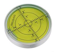 1Pc Bubble Levels, Large Aluminium Precision for BULLSEYE for SPIRIT Level, Metal Horizontal Bubble High Precision Level Bubble Round Level 60 * 10mm(D)