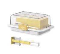 1Pc Butter Dish with Cover Butter Box with Cutter Slicer Countertop Butter Box for Home Cheese Storage Box for Kitchen, Dining Table(White - 1pc)