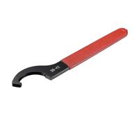 1PC C Hook Wrench Spanner Wrench Collet Chuck for C Type 38-42mm Round Nut with Red Non-Slip Handle Hand Tools(C 38-42mm)