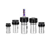 1pc C16 C20 C25 ER8 ER11 ER16 ER20 ER25 ER Motor Shaft Extension Rod Motor Shaft Sleeve Collet Chuck Tool Holder Bracket Tool(C32-ER25um-24mm)