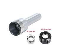 1PC C6 C8 C10 C12 C16 C20 ER8 ER11 ER16 ER20 ER25 Chuck Deep Processing Straight Shank Extension Rod Collet Chuck for CNC Milling(M Type Nut,C20-ER11-150L)