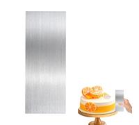 1PC Cake Scraper Buttercream Smoother Sturdy and Durable Metal Cake Scraper Smooth Surface Not Easy to Rust or Break Stainless Steel Cake Scraper for Baking Cake Buttercream Kitchen