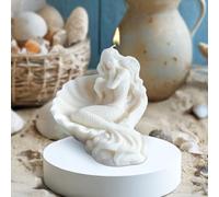 1Pc Candle Mold, Mermaid Silicone Mold, Soap Making Moulds, Epoxy Resin Mold, 3D Bubble Silicone Candle Mould, Reusable, Wax Melt Moulds, for Handmade Gift, Craft DIY, Party Candle Making