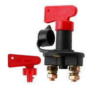 1PC Car Battery Isolator Switch 12V/24V with 2 Keys - Heavy Duty Master Disconnect Switch for Marine, Boat, Truck, ATV & Vehicle - Emergency Power Cut-Off