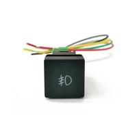 1Pc Car DRL Power On Off Front Fog Lamp Spotlights Switch Button With Connecting Wire For ISUZU For D-MAX 2021-2023 Steering Wheel Acc Cruise Switch Button(Front fog lamp)