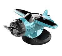 1Pc Car Ornament Solar-Powered 360° Rotary Aircraft, Creative Auto Interior Decor for Center Console, Airplane Decorative Accessory
