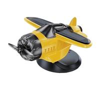 1Pc Car Ornament Solar-Powered 360° Rotary Aircraft, Creative Auto Interior Decor for Center Console, Airplane Decorative Accessory