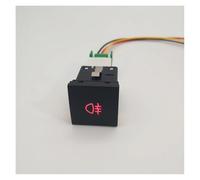 1Pc Car Radar Power On Off Camera Anti-side Slip Switch Button For VW For Golf 6 For Jetta For MK5 For Caddy For Scirocco Steering Wheel Acc Cruise Switch Button(Rear fog light)