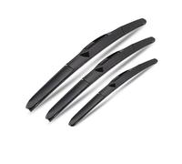 1pc Car Windshield Wiper Blade Universal J/U-Shaped Hook Three-Stage Wiper Blade Natural Rubber Strip(20Inches 500mm)