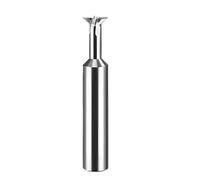 1pc Carbide Dovetail Milling Cutter 30 45 60 75 Degree CNC Tool For Metal Machining Tungsten Steel End Mills Chamfer Cutters(75 degree/Uncoated,D1.5x50L)