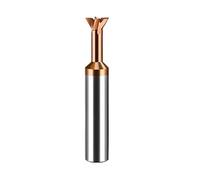 1pc Carbide Dovetail Milling Cutter 30 45 60 75 Degree CNC Tool For Metal Machining Tungsten Steel End Mills Chamfer Cutters(45 degree/Coated,D2x50L)