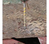 1pc Carbide Masonry Drill Bit with /4" Hex Shank for Concrete, Brick, Stone, Ceramic and Tile Drilling in Hand or Electric Drill - 160mm Length(6mm)