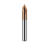 1pc Carbide Milling Cutter Deburring Edges V Grove Router 120 Degree 3Flutes Tungsten Solid Steel Chamfering Mill(120 Degree/Coated,6x50Lx3F)