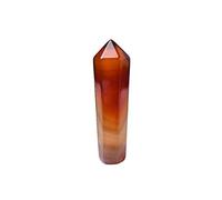 1PC Carnelian Hexagonal Column Sardonyx Crystal Point Red Agate Tower Home Decoration Ornaments