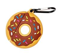 1pc Cartoon Donut Earphone Protective Cover Full Body Skin for Lightweight Portable with Hook Cute Design for Easy Carrying for Friends