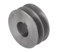 1pc Cast Iron Double Groove Pulley Wheel for Power Tools - V-Groove devise for Efficient Power Transmission(56x30x24mm)