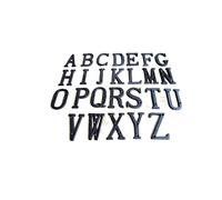 1pc Cast Wrought Iron Black Antique House Door Alphabet Letters and Numbers Plaques (9)