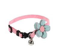 1Pc Cat Collar with Bell Cute Flower Design Soft and Durable Pet Neck Decor for Daily Wear and Special Occasions for Small Dogs and Kittens