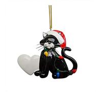 1Pc Cat Cute Acrylic Cat Pendant Christmas Decoration Tree Ornament Funny Cats Car Pendant, Christmas Tree Decorations