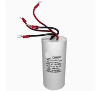 1pc CBB60 three 3 wires four 4 wires double capacitor 450V 15UF-45UF four-wire ICXLPMC