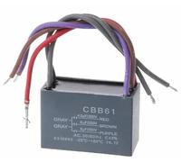 1pc CBB61 Ceiling Fan Capacitor 4.5uf+6uf+6uf 5 Wire 250V 5 Speed Starting Capacitor
