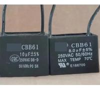 1pc CBB61 fan starting capacitor ceiling fan range hood Hood operation capacitance 10UF 250V Capacitance Meters