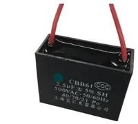 1pc CBB61 Start Capacitance 2.5uF 500V 50/60Hz