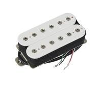 1PC Ceramic Double Coil Pickup Electric Guitar Passive Pickup Bridge or Neck Position 4-Wires Electric Guitar Instrument Pickups(52 Bridge White)