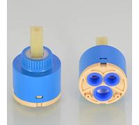 1pc Ceramic Tap Cartridge Replacement - 25/30/35/40MM Faucet Cartridge for Kitchen and Bathroom - Water-Saving Valve(A-40mm)