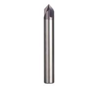 1pc Chamfer End Mill,60/90/120 Degree 3 Flutes Carbide V Groove Router Bit Deburr CNC Milling Cutter Practical(3F-D10.0-R120)
