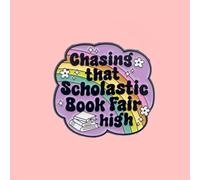 1Pc Chasing That Scholastic Book Fair High Enamel Pin Badge, Zinc Alloy Brooch with Silicone Back Buckle, Decorative Pin for Hats Clothes Backpacks, Ideal Jewelry Gift for Students Book Lovers