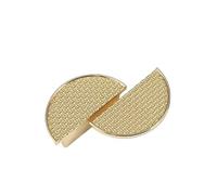1pc Chinese Gold Wardrobe Cabinet Doorknob Drawer Bathroom Handle Mounted Semicircle Hardware(Bright Gold-Big)