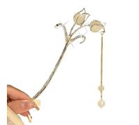 1PC Chinese Style Tassel Hair Clip For Women Hair Stick Pins Flower Handmade Hairpins Charm Jewelry Accessories Hair Ornaments(14)