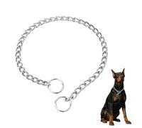 1Pc Choke Chain for Pulling Dogs Dog Choker Chain Easily Adjusted of Strong Prevent Rust Metal Choke Chain Suitable for Medium to Large Breeds Like Dobermans German Shepherds and Labrador