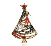 1pc Christmas Brooches Christmas Tree Enamelled Brooches Pins For Women Gifts For New Year