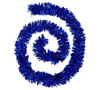 (1pc) Christmas Chunky Tinsel Garland Luxurious Metallic Tinsel for Xmas Tree Decoration New Year Party Indoor Outdoor Table Decoration, Blue, 6ft